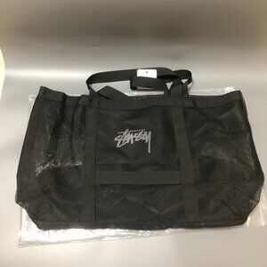 stussy beach bag black